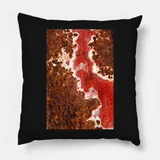 Rust, red, white, II Pillow