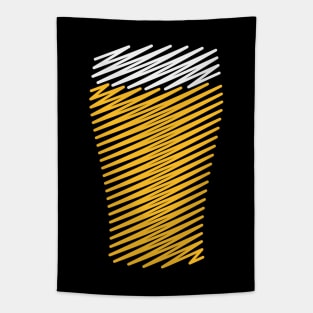 Beer Glass (Beer Drinker / Pale Ale / Scribble) Tapestry