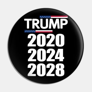 Trump 2020 2024 2028 Forever Pin