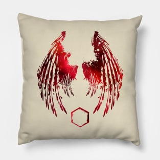 Red Cosmos - Wings Pillow