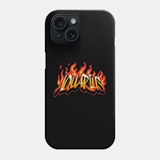 Aquarius Zodiac Retro Flames Birthday Phone Case