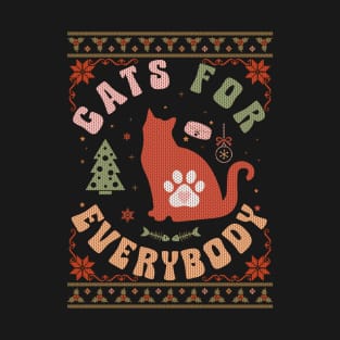 Funny Cat for everybody Christmas sweater T-Shirt