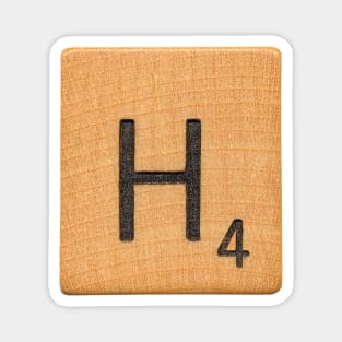 Scrabble Letter 'H' Magnet