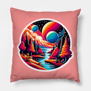 A fall landscape Pillow