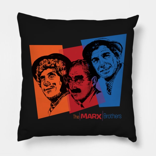 MGM Marx Brothers Tri-Color Pillow by SpruceTavern