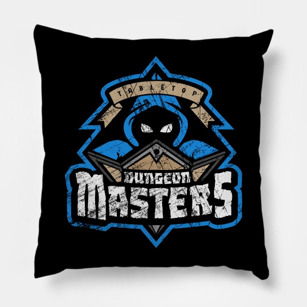 Tabletop Dungeon Masters - Battleworn Pillow by Just_Shrug