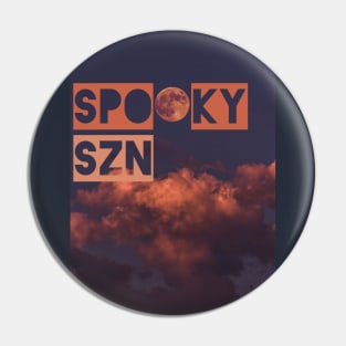 Spooky Szn | Halloween | Full Moon | Spooky Season Pin