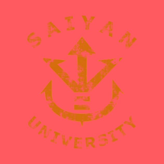 Saiyan University (gold) by karlangas
