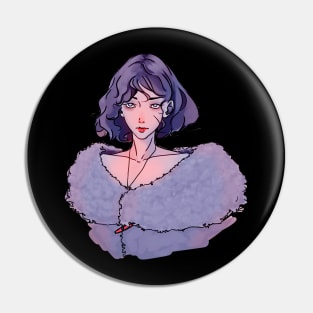 Mysterious girl Pin