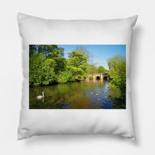 Bakewell Bridge and River Wye Pillow