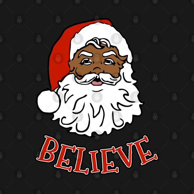 Black Santa Believe by JCD666