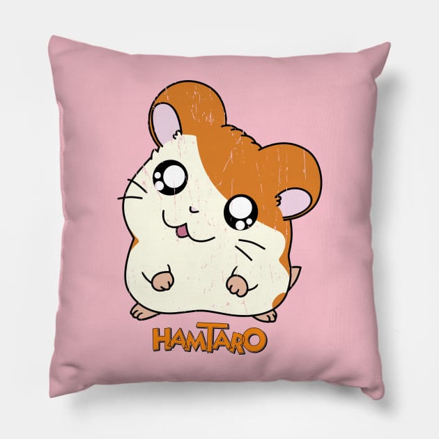 hamtaro vintage Pillow by small alley co