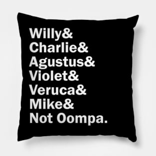 Funny Names x Willy Wonka and the Chocolate Factory Pillow