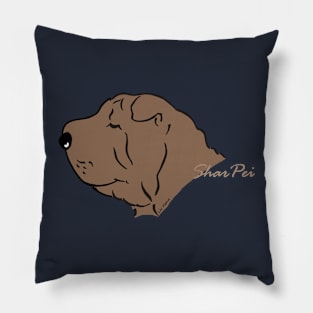 Shar Pei silhouette Pillow