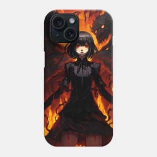 Manga Anime Demon Girl Beauty Horror Phone Case