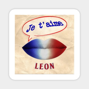 FRENCH KISS JETAIME LEON (THE PROFESSIONAL) Magnet