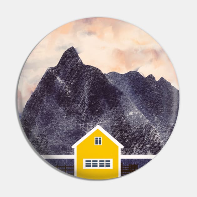 Yellow Little cabin in Norway Sakrisoy island In the dark Pin by Mimie20