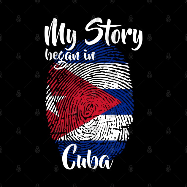 Cuba Flag Fingerprint My Story DNA Cuban by Your Culture & Merch