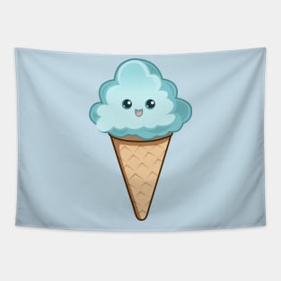 Cute ice cream cloud Tapestry