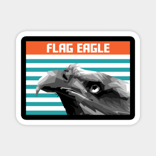 Flag Eagle Pop Art Grayscale Magnet