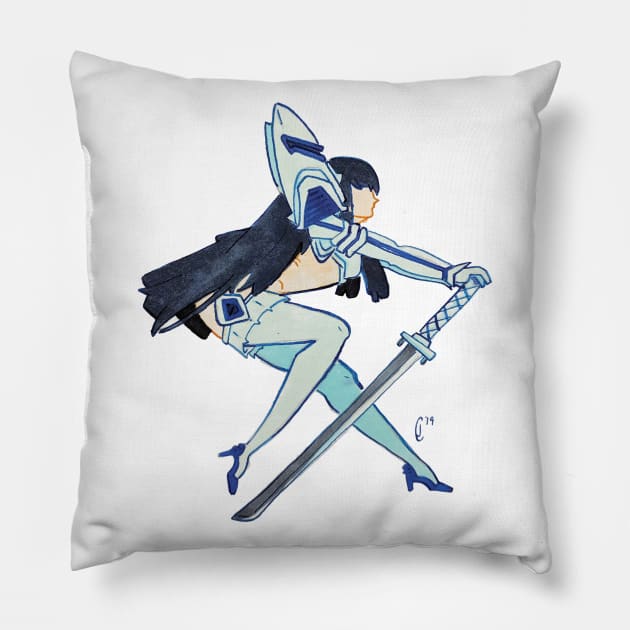 Satsuki Pin Up Pillow by Sugar_Lobster