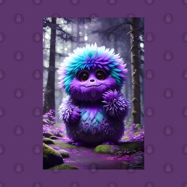 Cute Fluffy Monster 005 by PurplePeacock