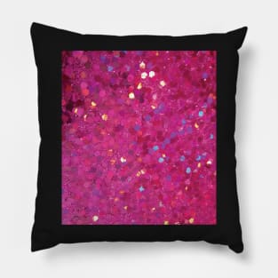 Photographic Image of Pink Glitter Pillow