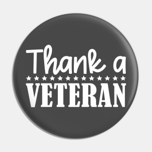 Thank A Veteran Tshirt Pin