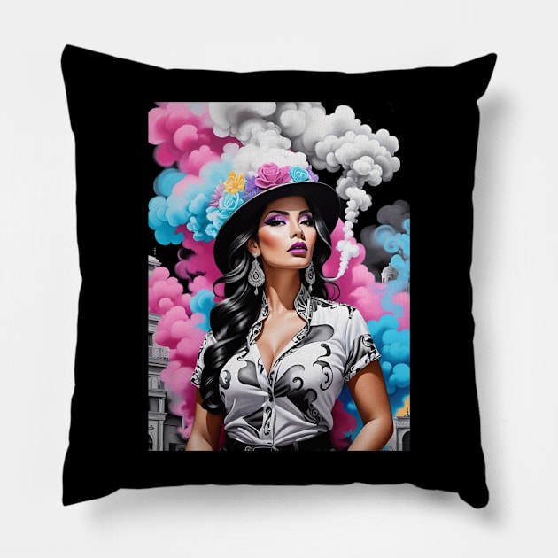 Chicana Power Pillow by Absinthe Society 