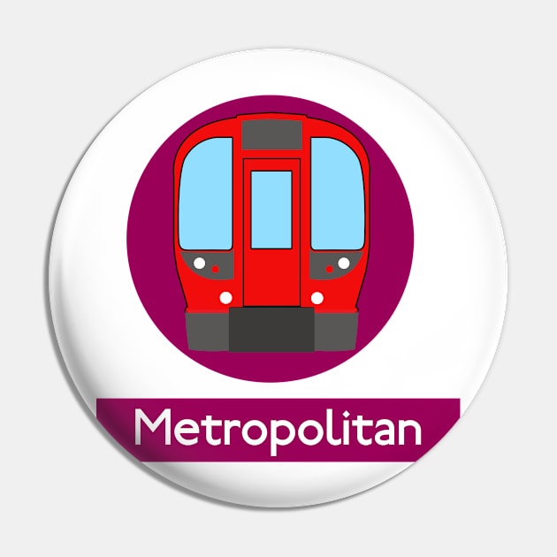 London Underground Subway Metropolitan Pin by 2createstuff