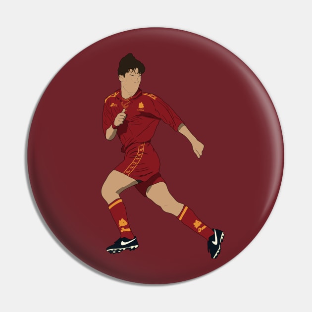 Francesco Totti Roma 90s Minimalist Nostalgia Pin by NostalgiaUltra