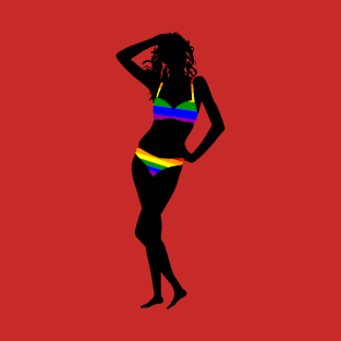 Rainbow bikini T-Shirt