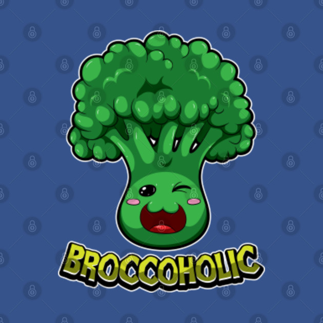 Broccoholic - Broccoli Plant Vegetables Vegan - Vegan - T-Shirt