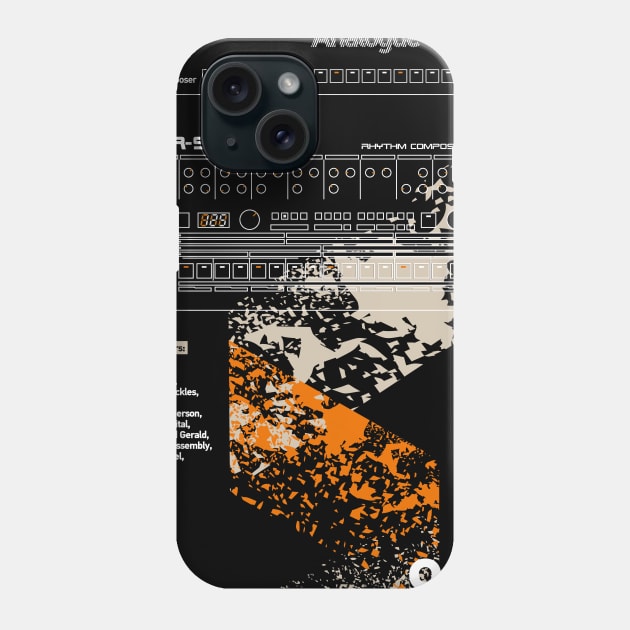 909 Classix Outline Beige Phone Case by Synthshirt