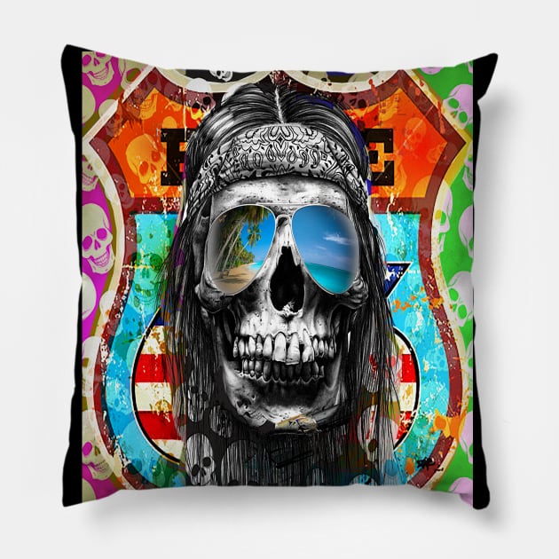 highay  to hell Pillow by mojo53