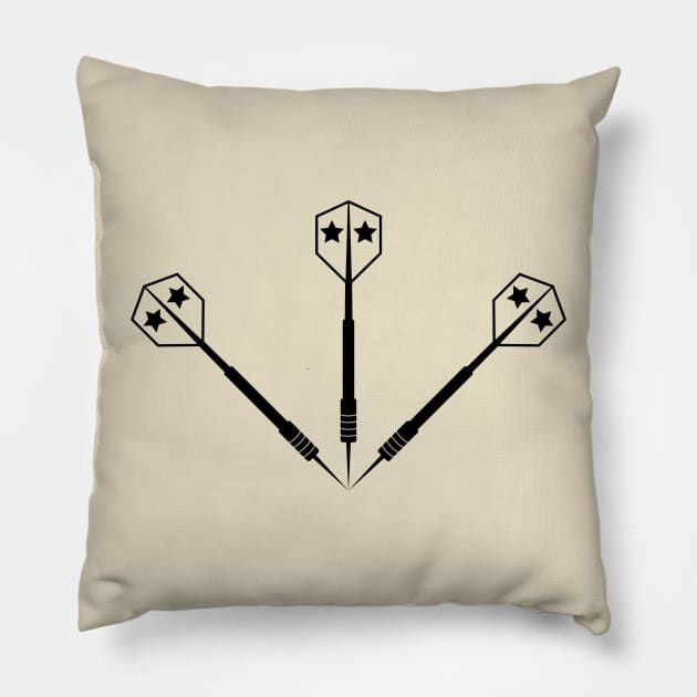 Darts Arrows - Darts Champion King Gifts Pillow by Shirtbubble