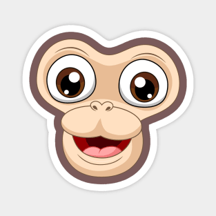 Monkey Face Magnet