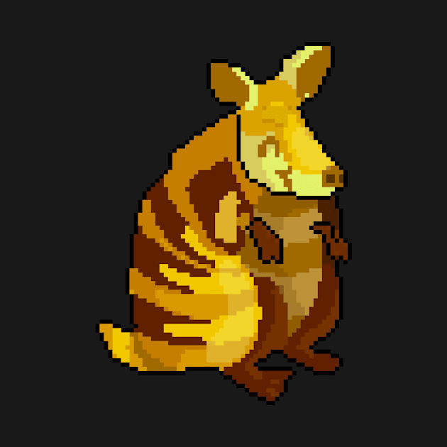 Whimsical Pixel Pangolin by Pixel.id