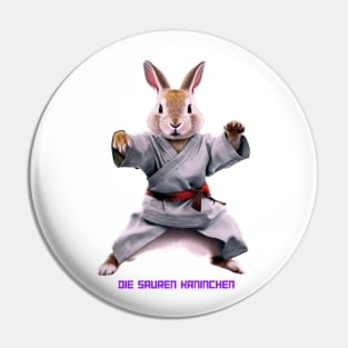 German Karate Rabbit Pin