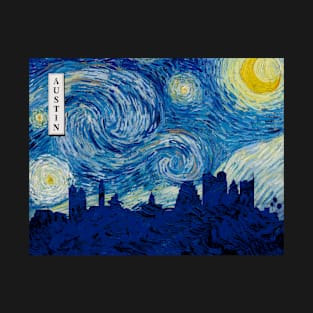 Austin Starry Night Van Gogh T-Shirt