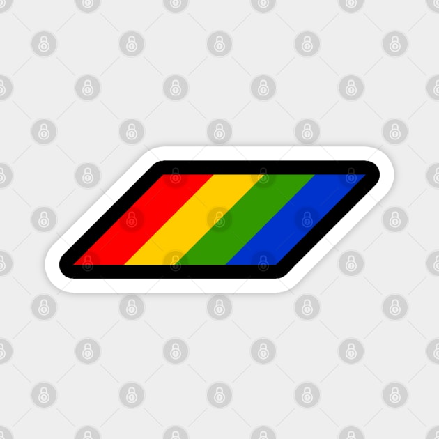 Iconic Colour Bars of the Sinclair Spectrum Magnet by retrochris