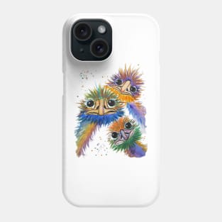 Funky Emu Friends Phone Case