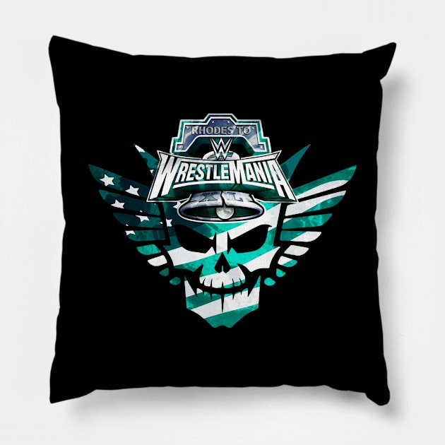 Cody Rhodes WM40 Pillow by FineAndDandy