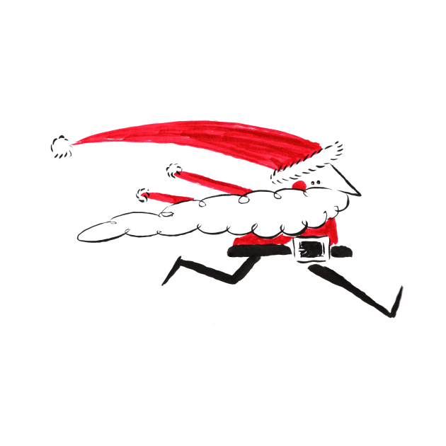 Running Santa by Happy Monsters