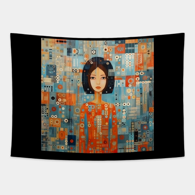 Surreal Girl Tapestry by n23tees