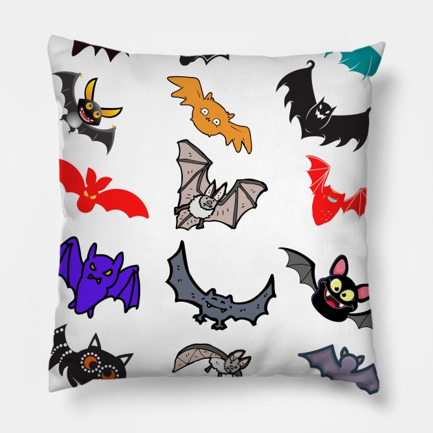 Bat halloween Pillow by OrionBlue