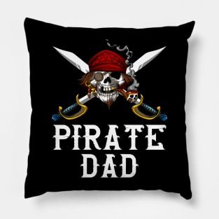 Pirate Dad Skull Pillow