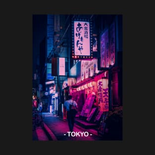 Tokyo Street Neon Synthwave T-Shirt