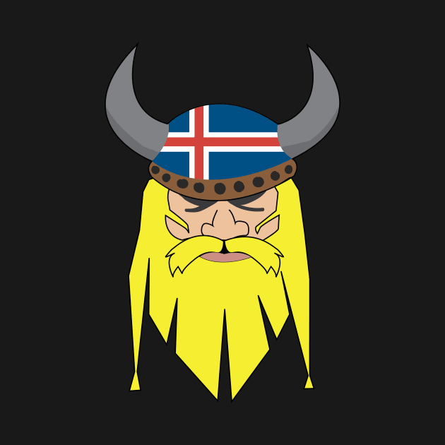 Icelandic viking Iceland flag by ayelandco