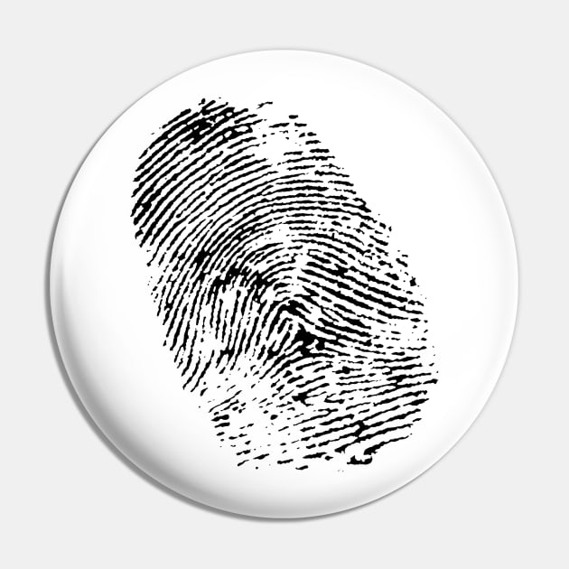 Fingerprint Pin by DementedDesigns